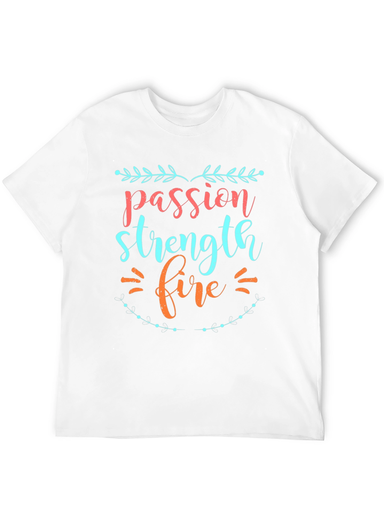 Passion Strength Fire Graphic Tee - Mens