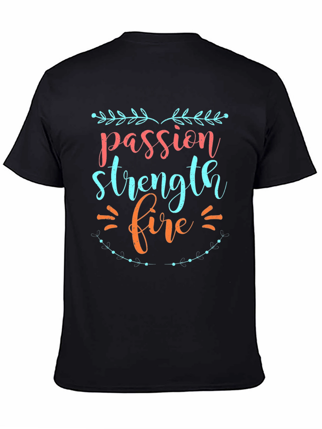 Passion Strength Fire Graphic Tee - Mens