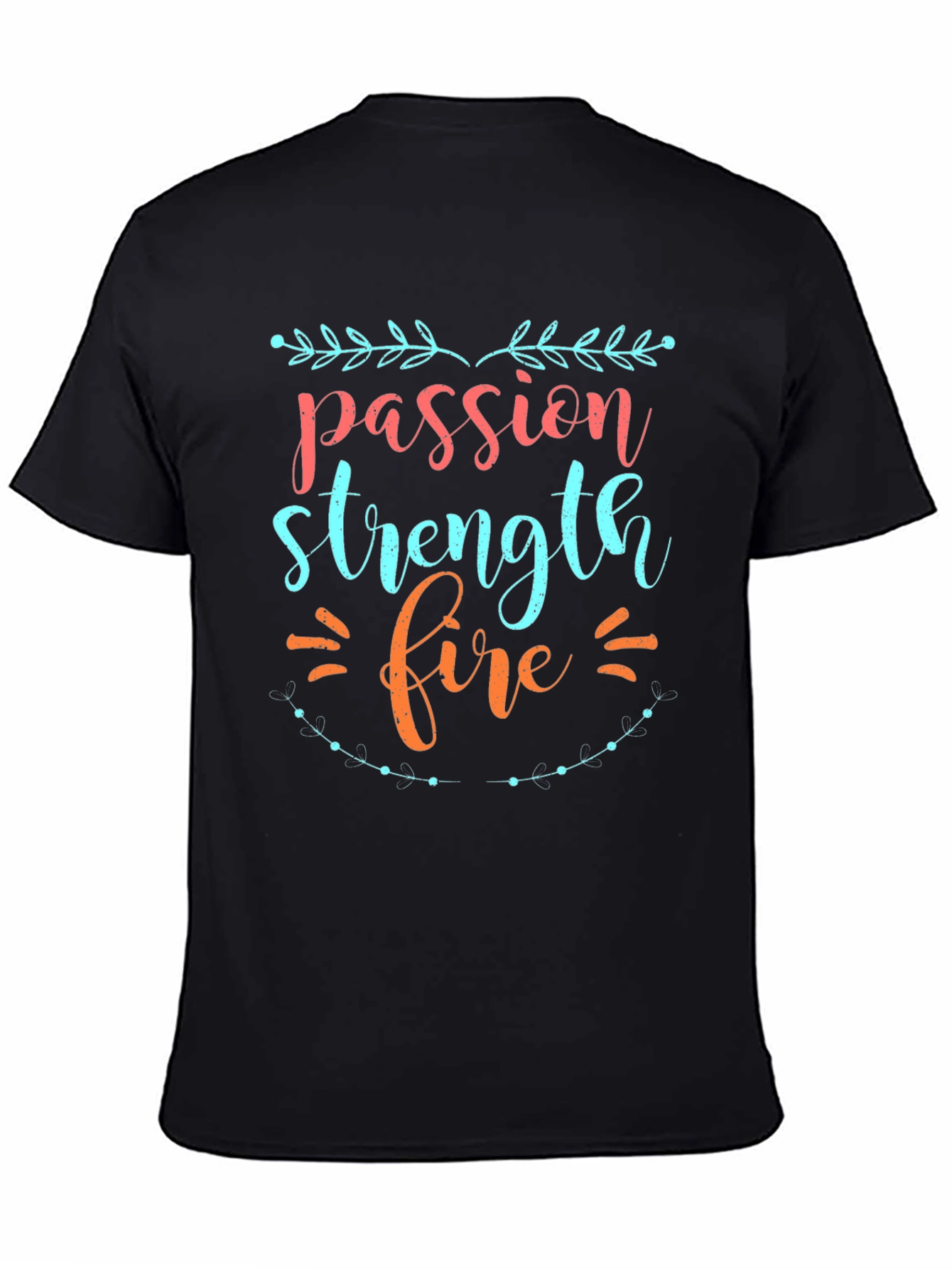 Passion Strength Fire Graphic Tee - Mens