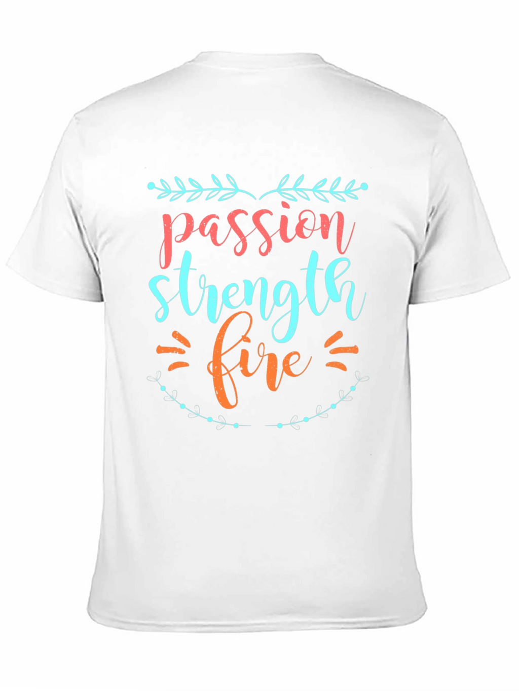 Passion Strength Fire Graphic Tee - Mens