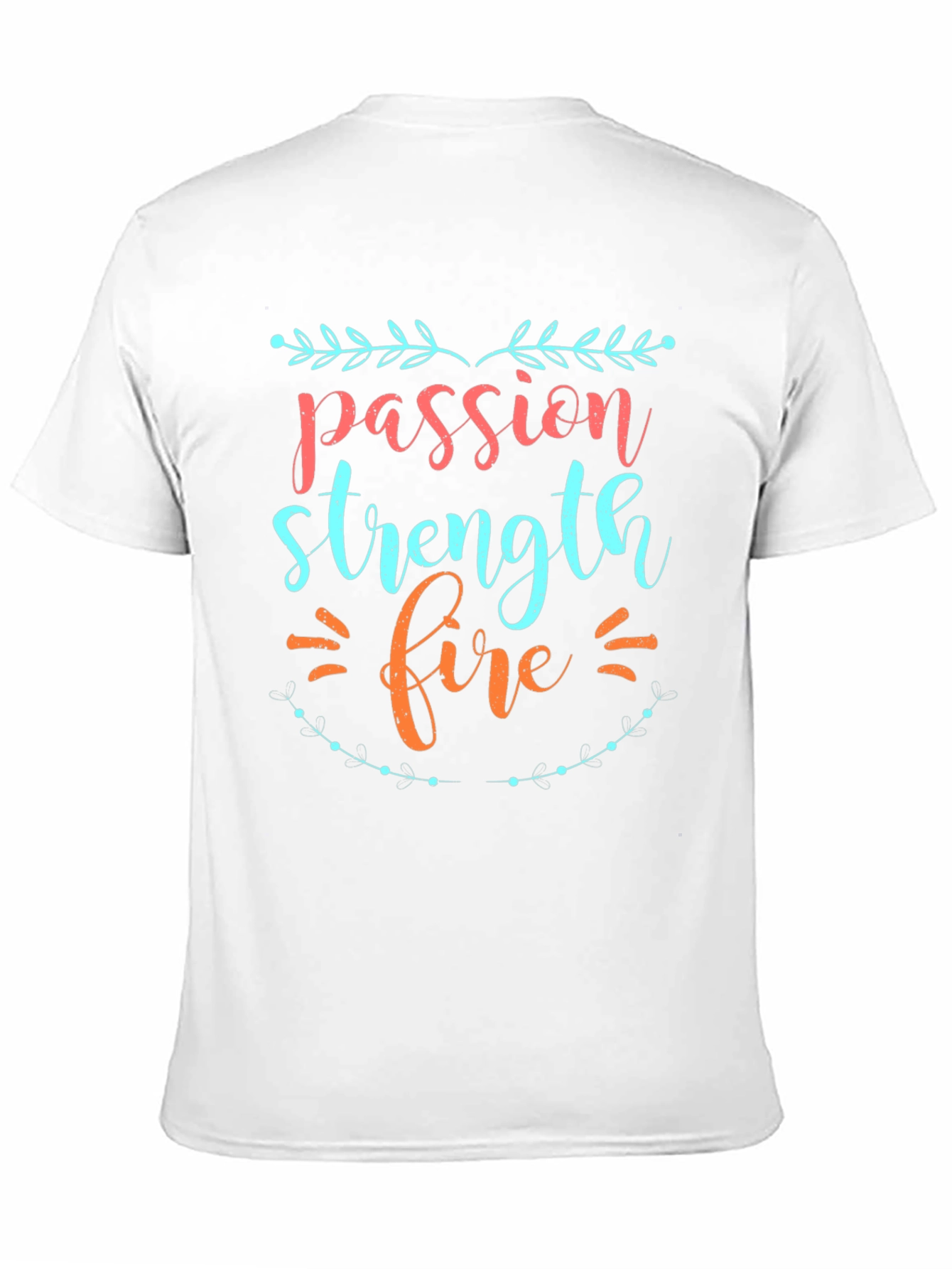 Passion Strength Fire Graphic Tee - Mens