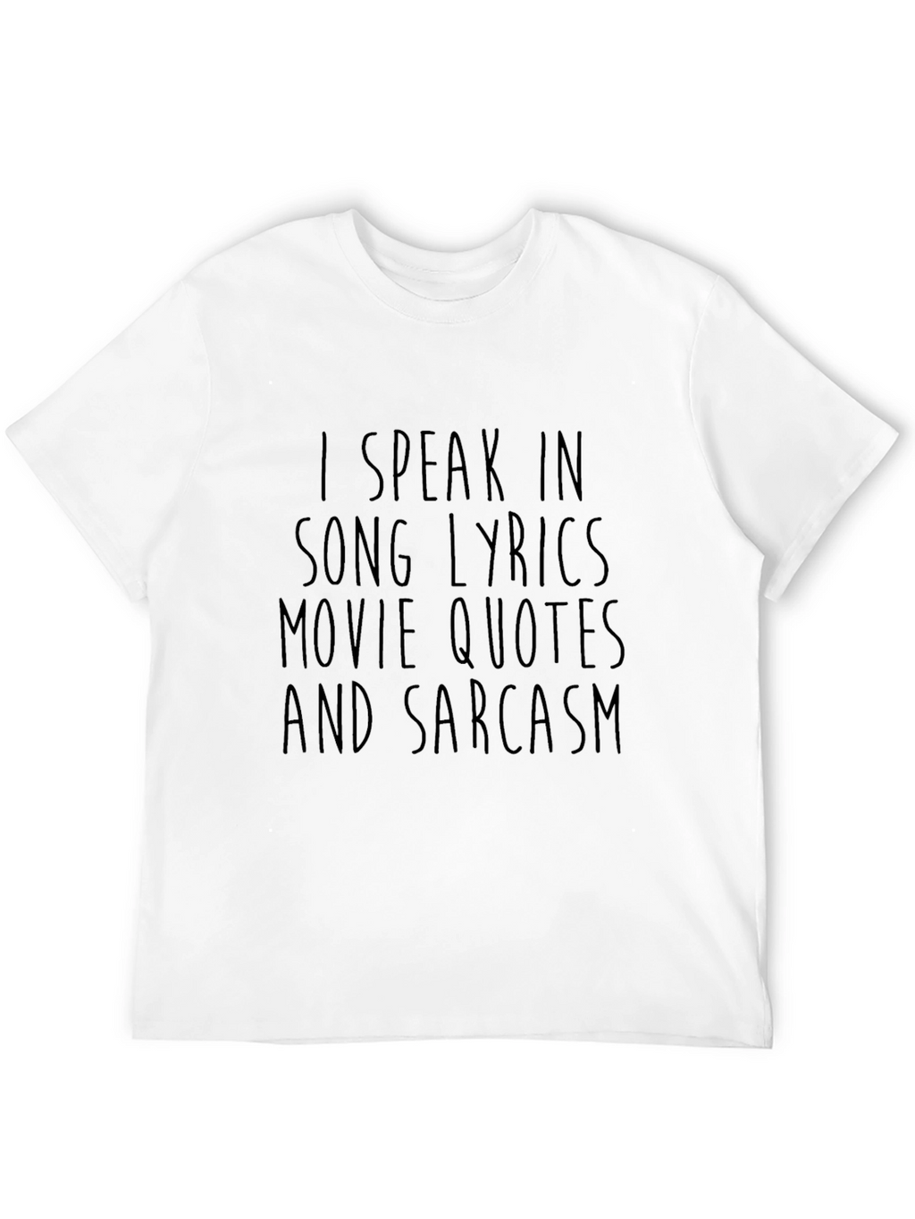 Sarcastic Song Lyrics & Movie Quotes Black T-Shirt