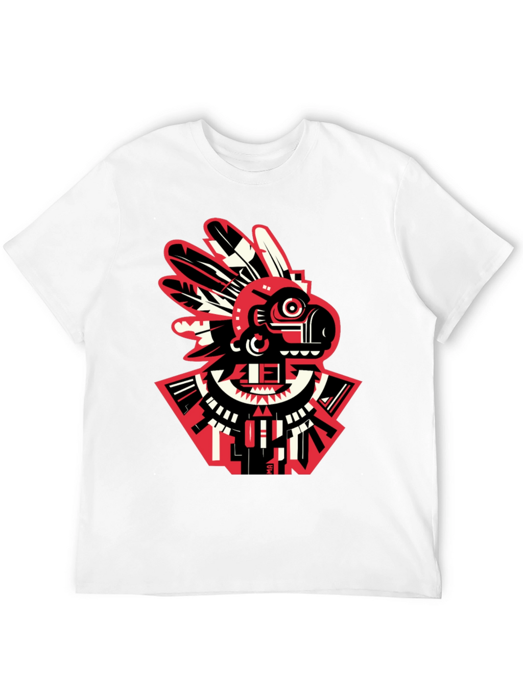 Aztec Bird Graphic T-Shirt - Modern Tribal Tee