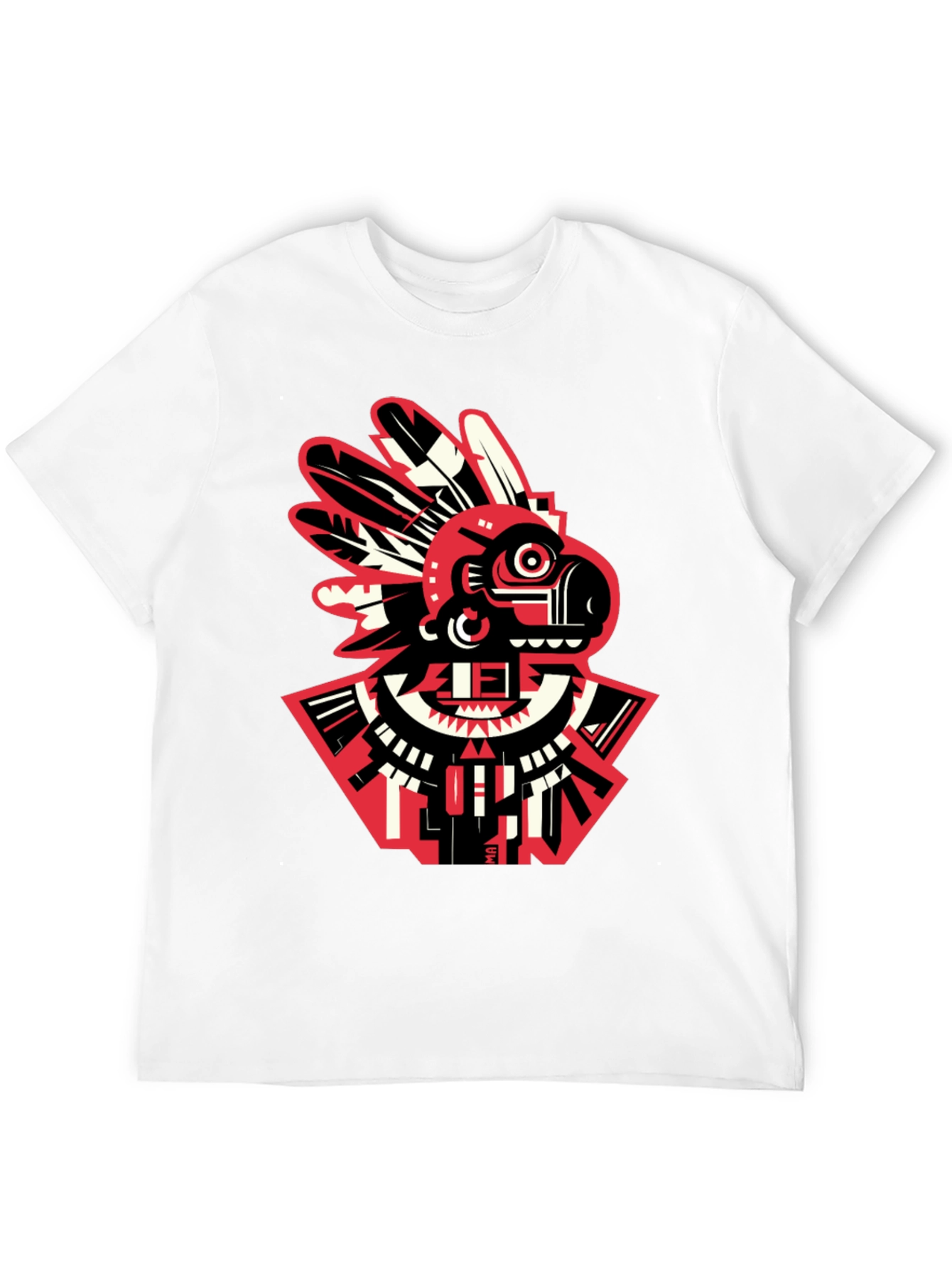 Aztec Bird Graphic T-Shirt - Modern Tribal Tee