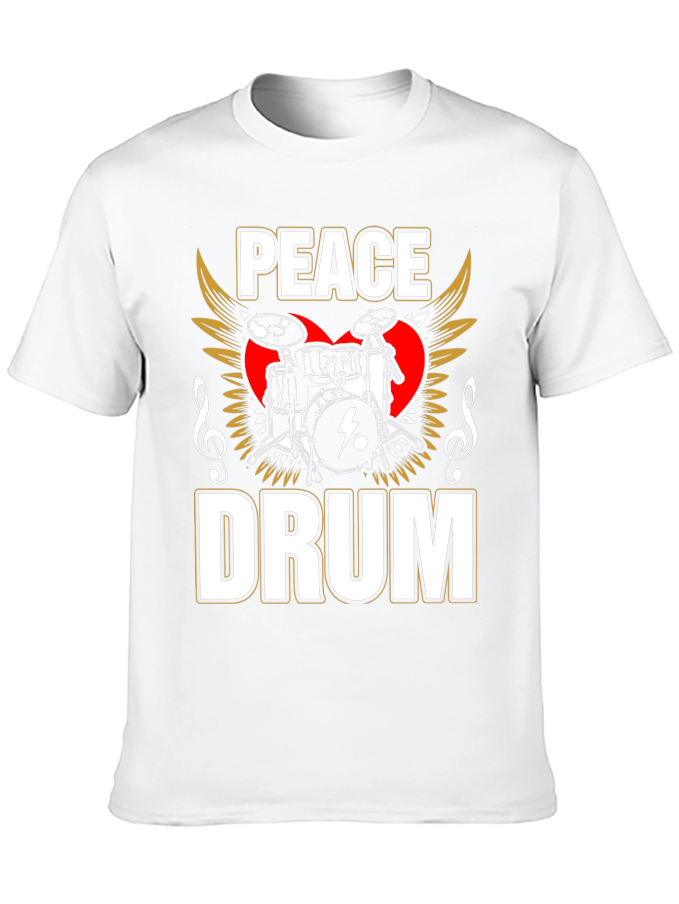 Peace Drum Graphic Tee - Music Lover T-Shirt