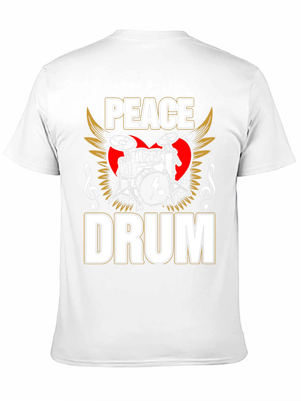 Peace Drum Graphic Tee - Music Lover T-Shirt