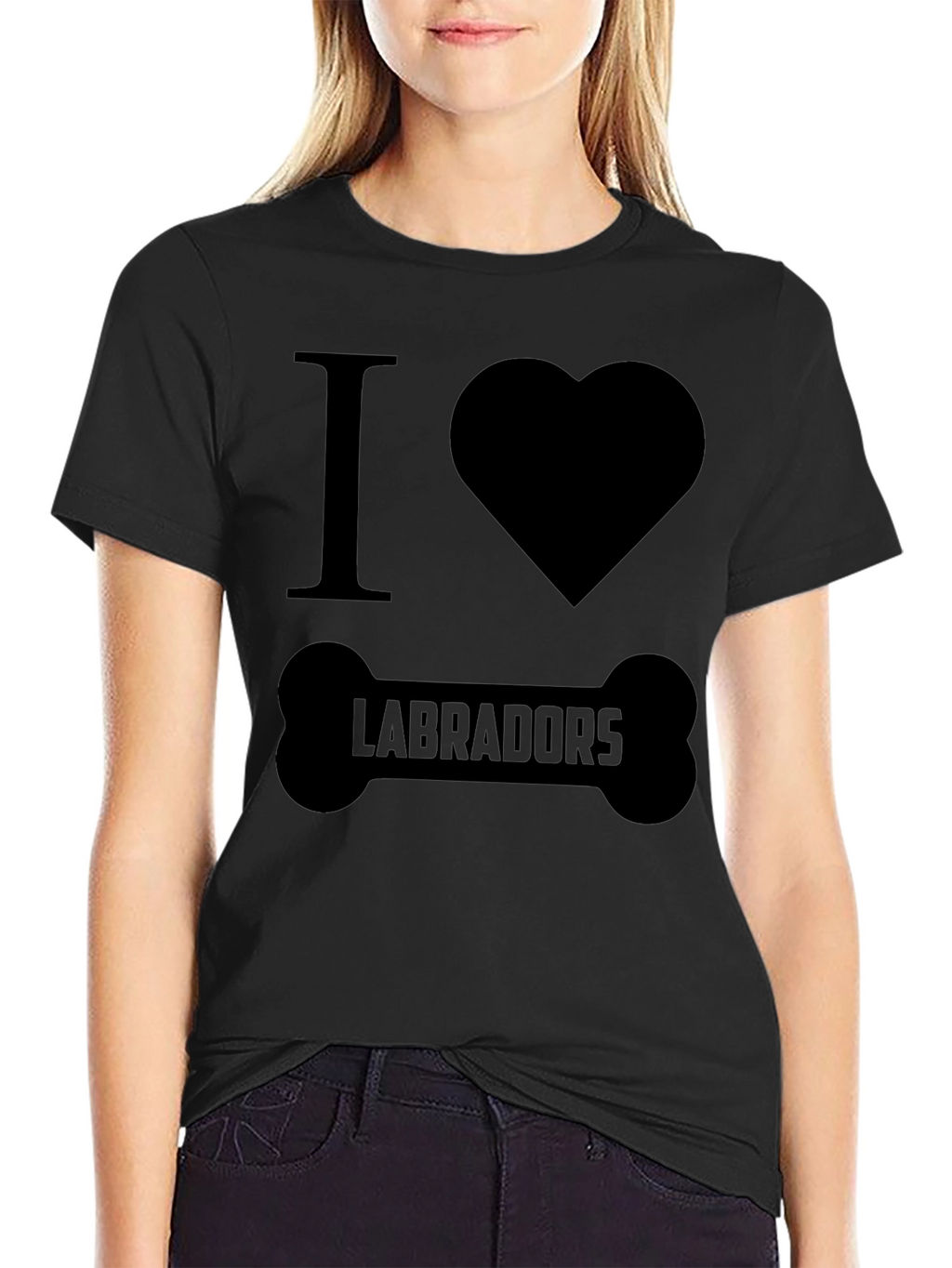 I Love Labradors Dog Bone T-Shirt