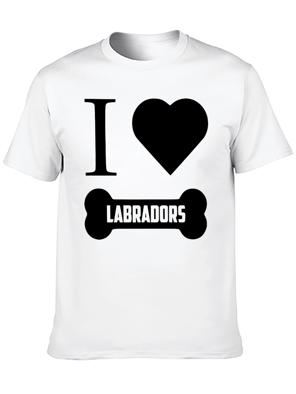 I Love Labradors Dog Bone T-Shirt