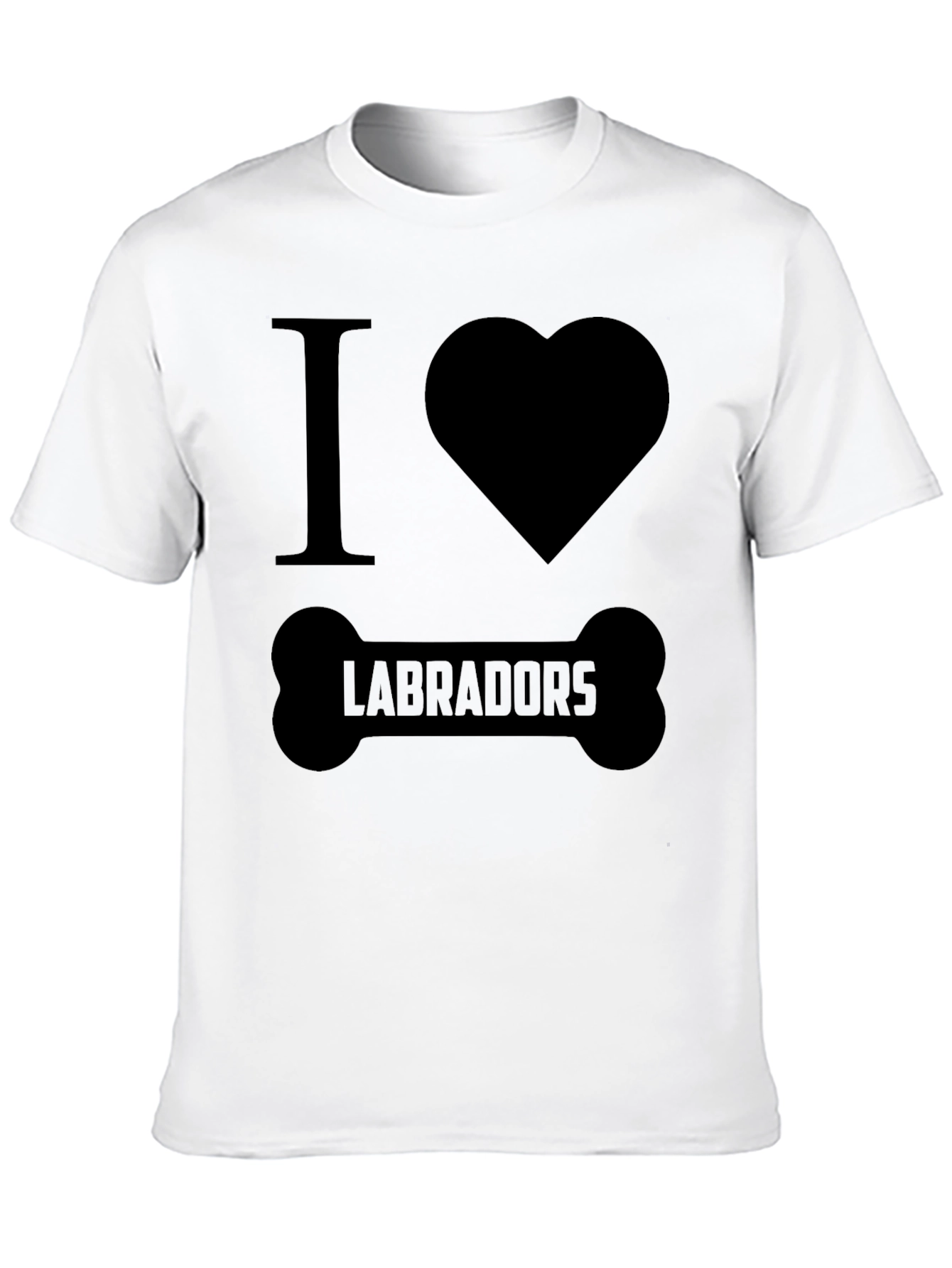I Love Labradors Dog Bone T-Shirt