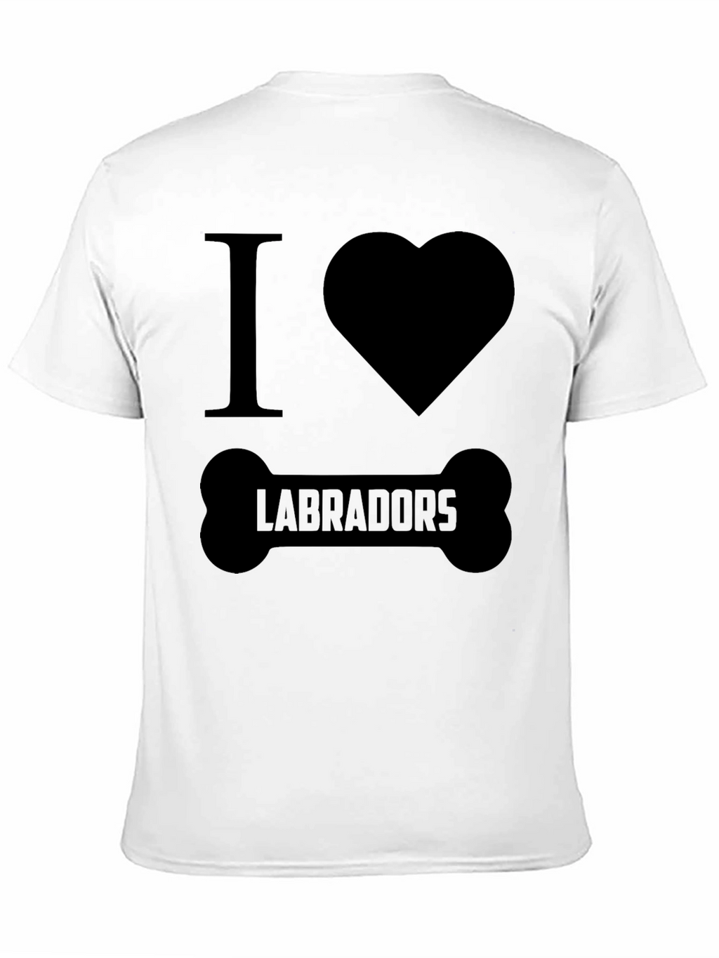 I Love Labradors Dog Bone T-Shirt