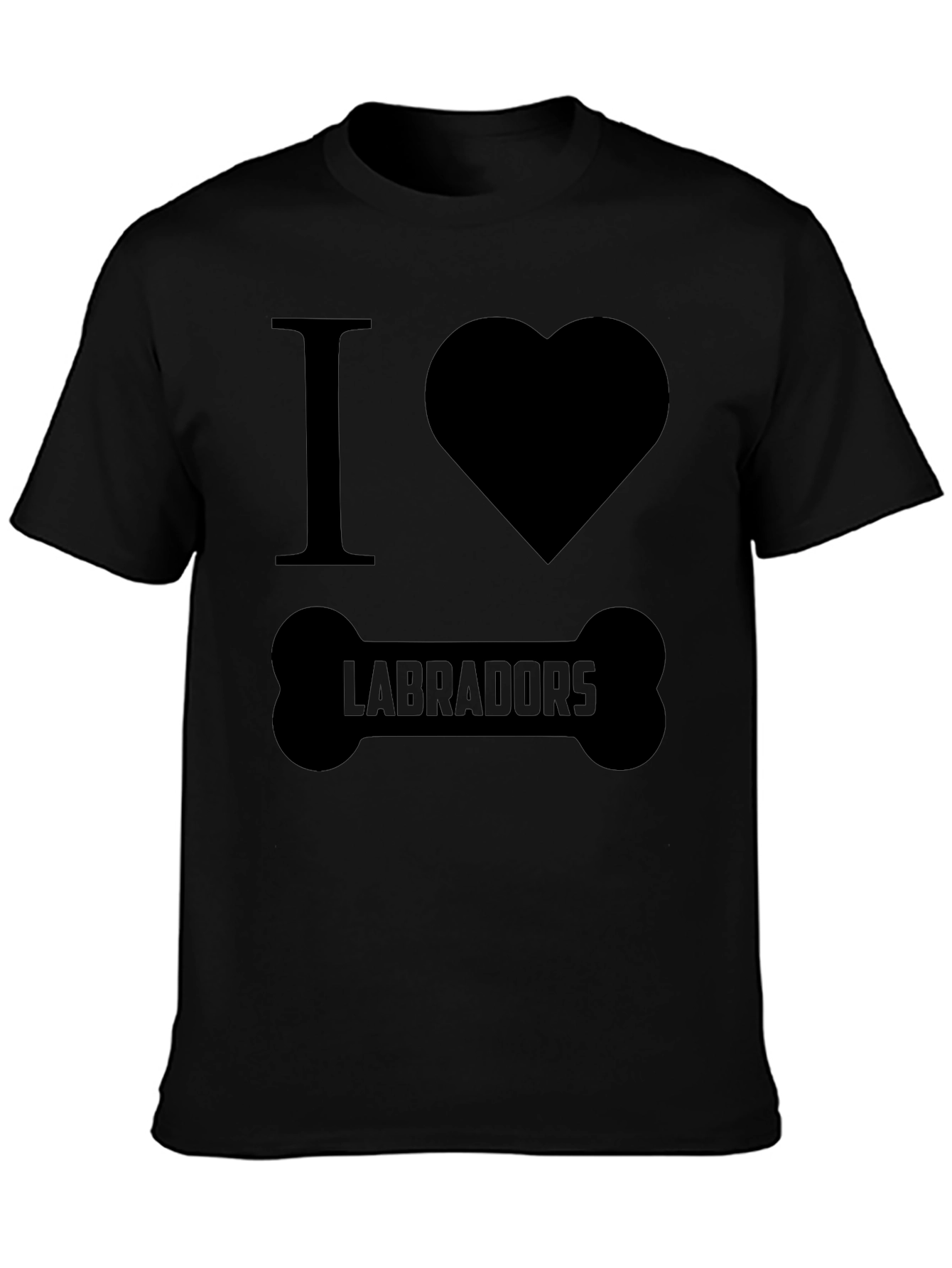I Love Labradors Dog Bone T-Shirt