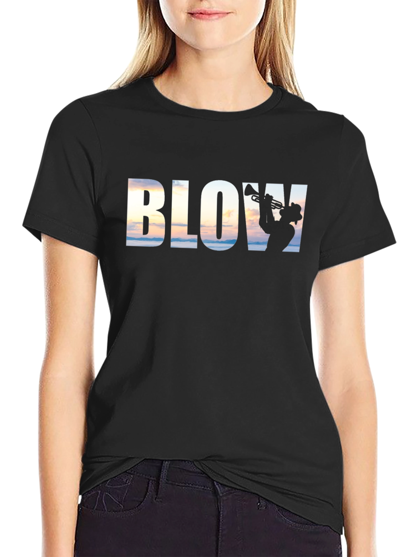 Blow Trumpet Graphic T-Shirt