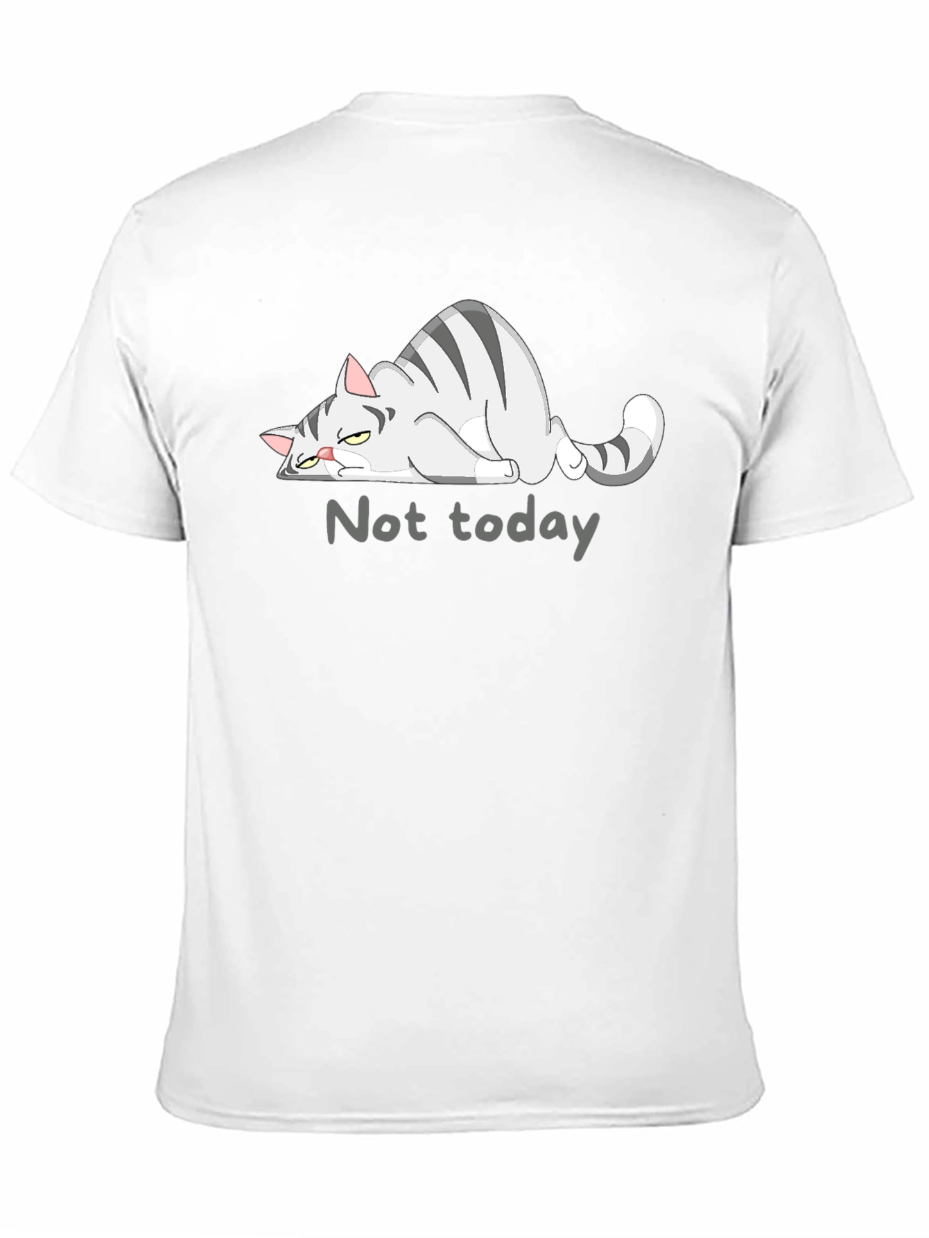 Not Today Cat Graphic T-Shirt