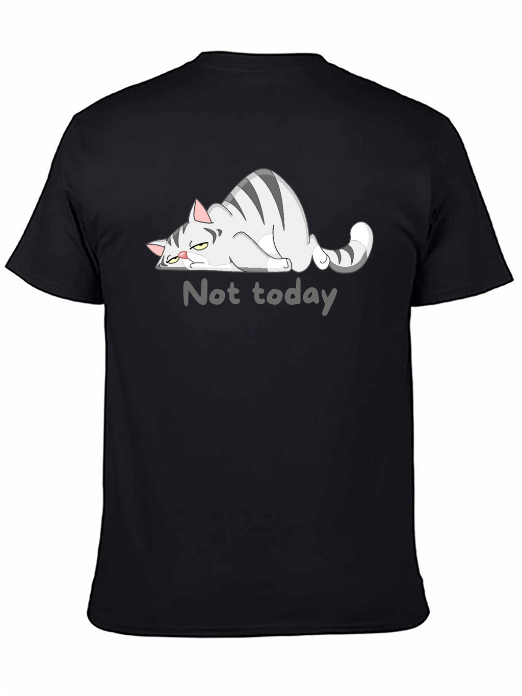 Not Today Cat Graphic T-Shirt