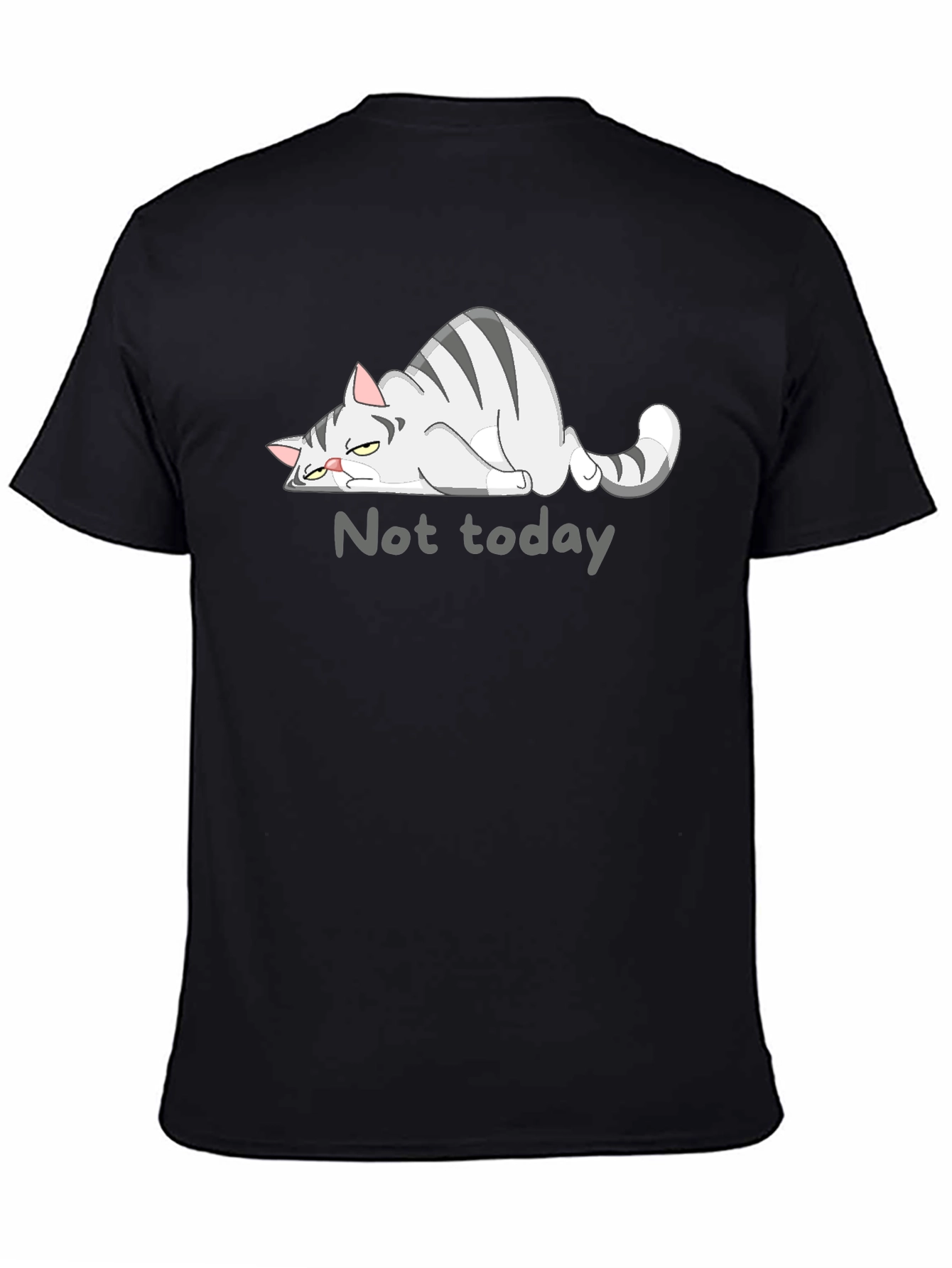 Not Today Cat Graphic T-Shirt