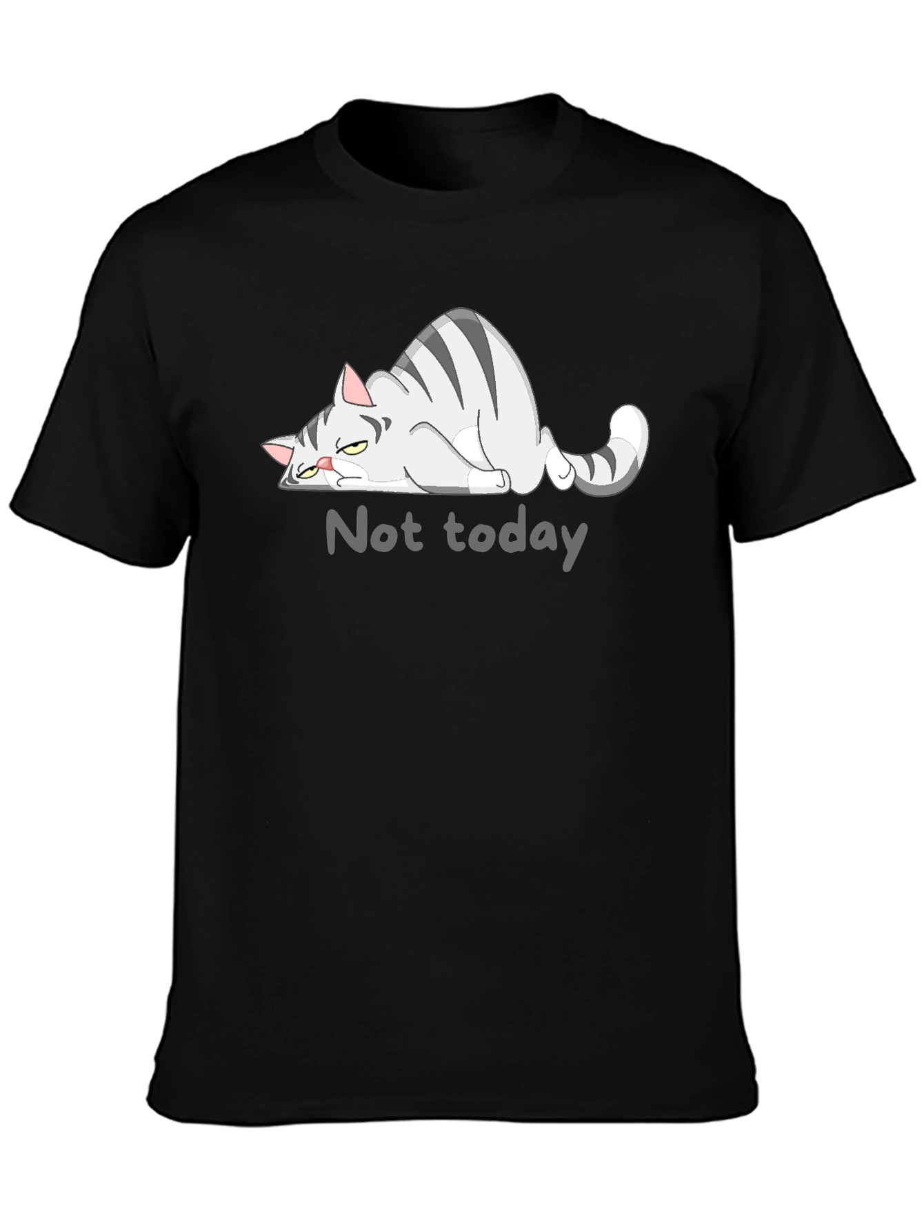 Not Today Cat Graphic T-Shirt