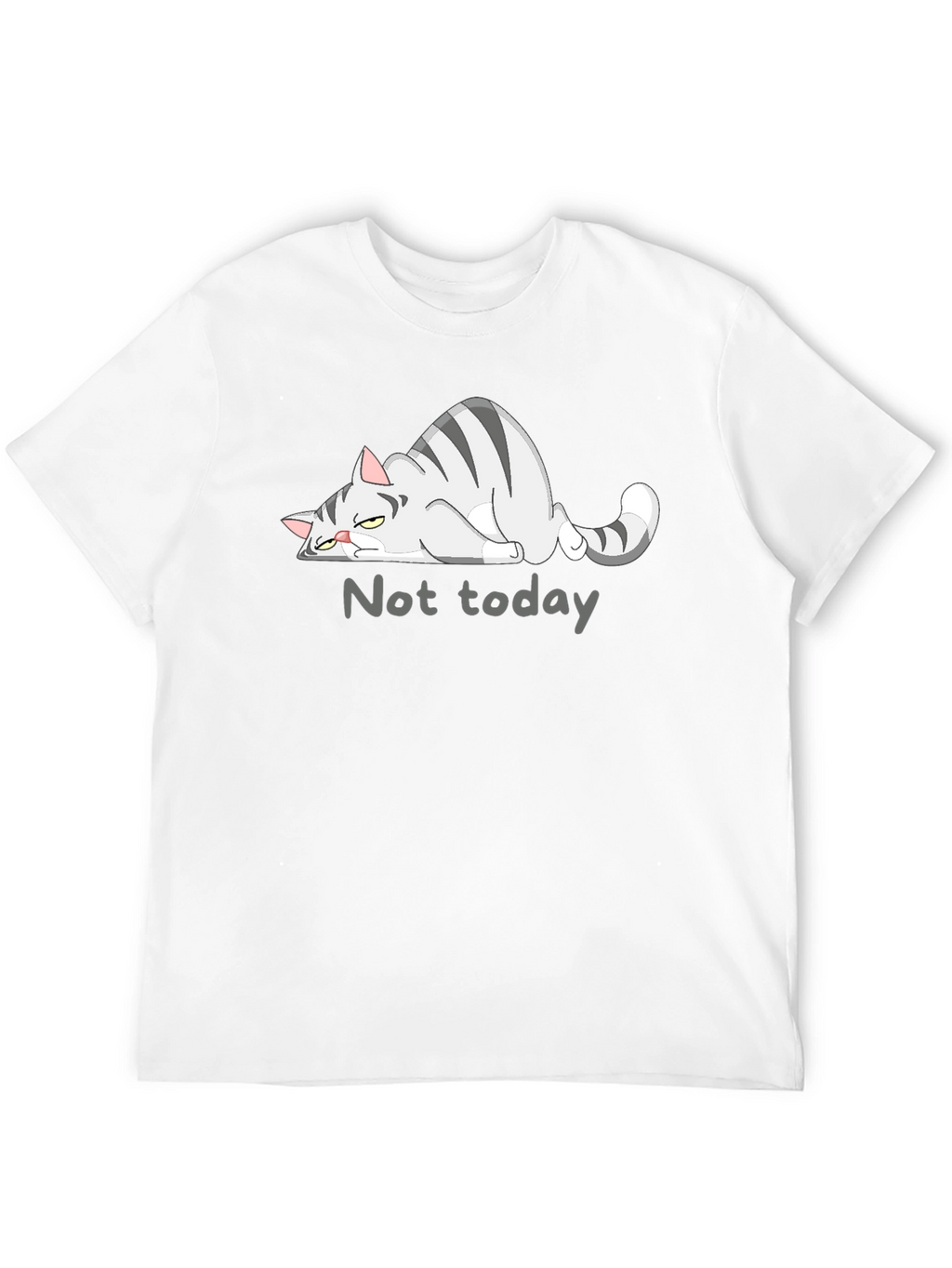 Not Today Cat Graphic T-Shirt
