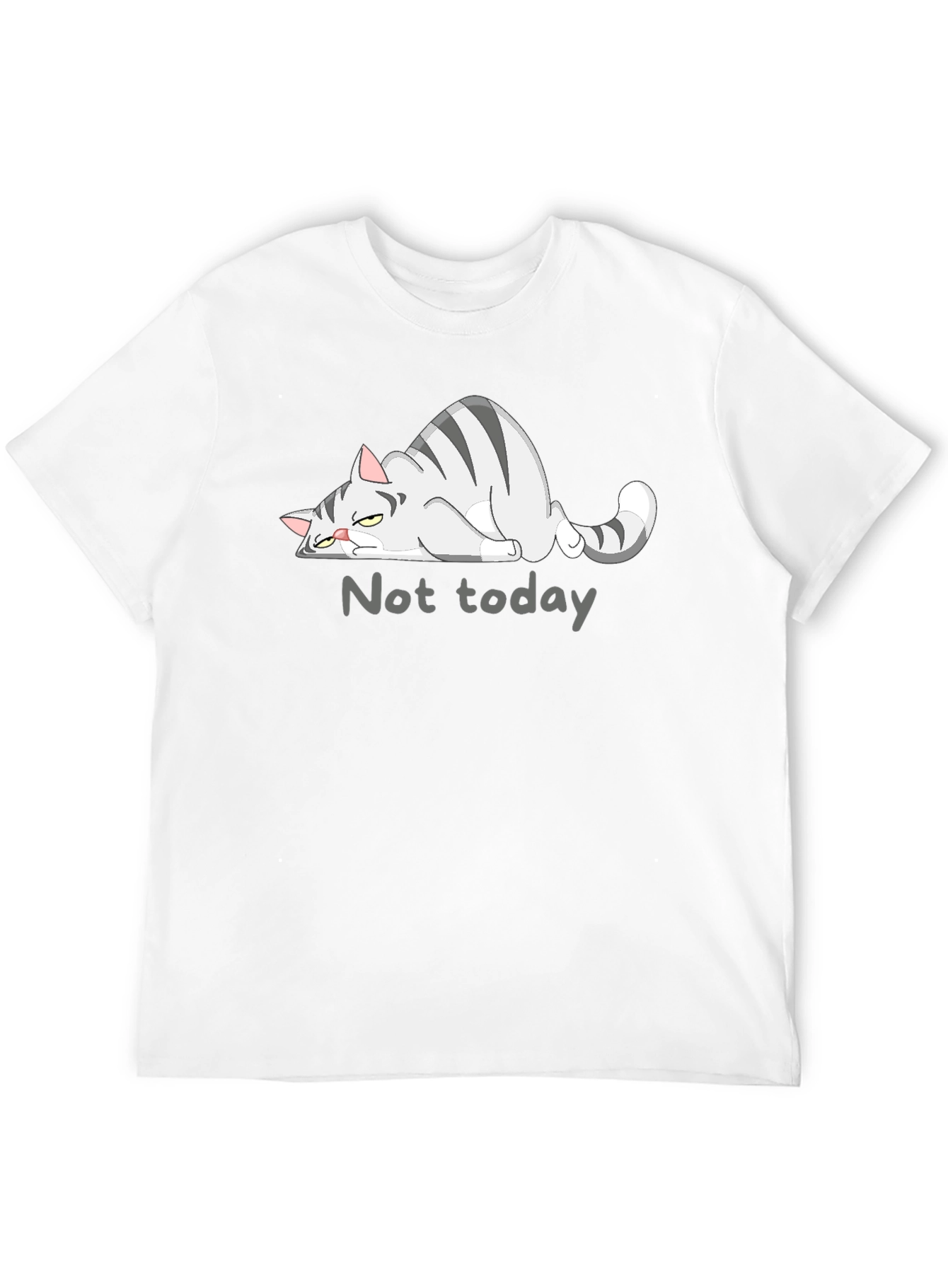 Not Today Cat Graphic T-Shirt