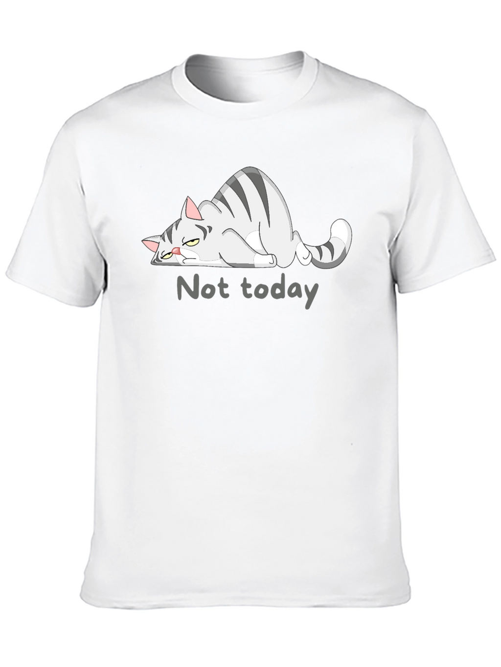 Not Today Cat Graphic T-Shirt