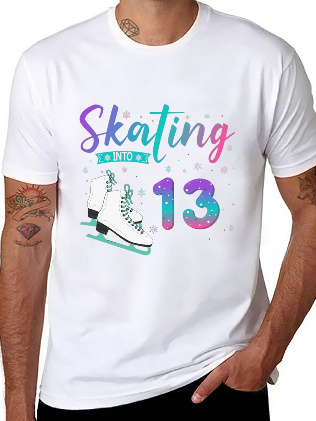 Skating Into 13 Birthday T-Shirt