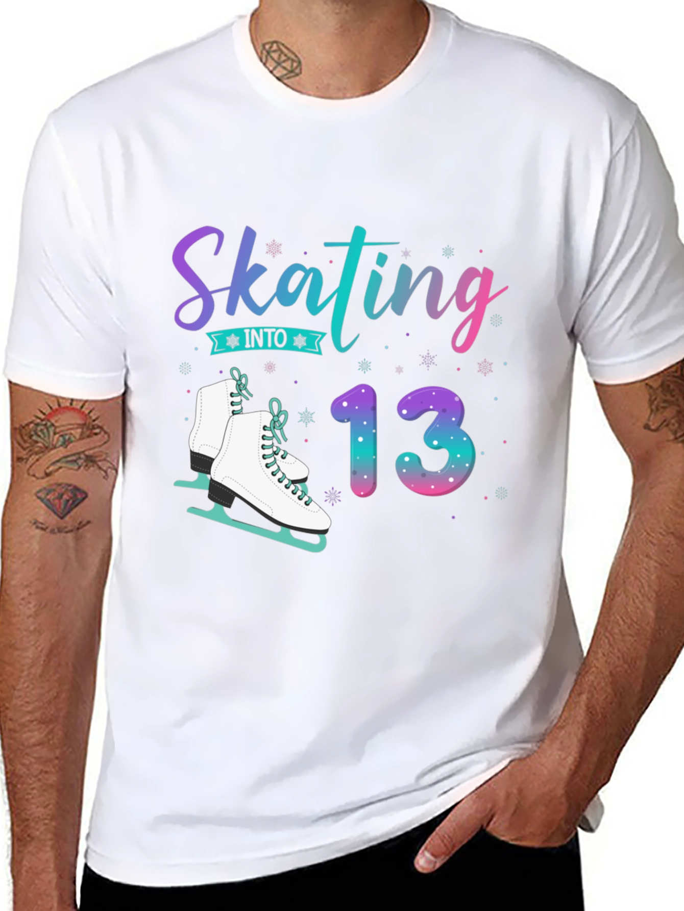 Skating Into 13 Birthday T-Shirt