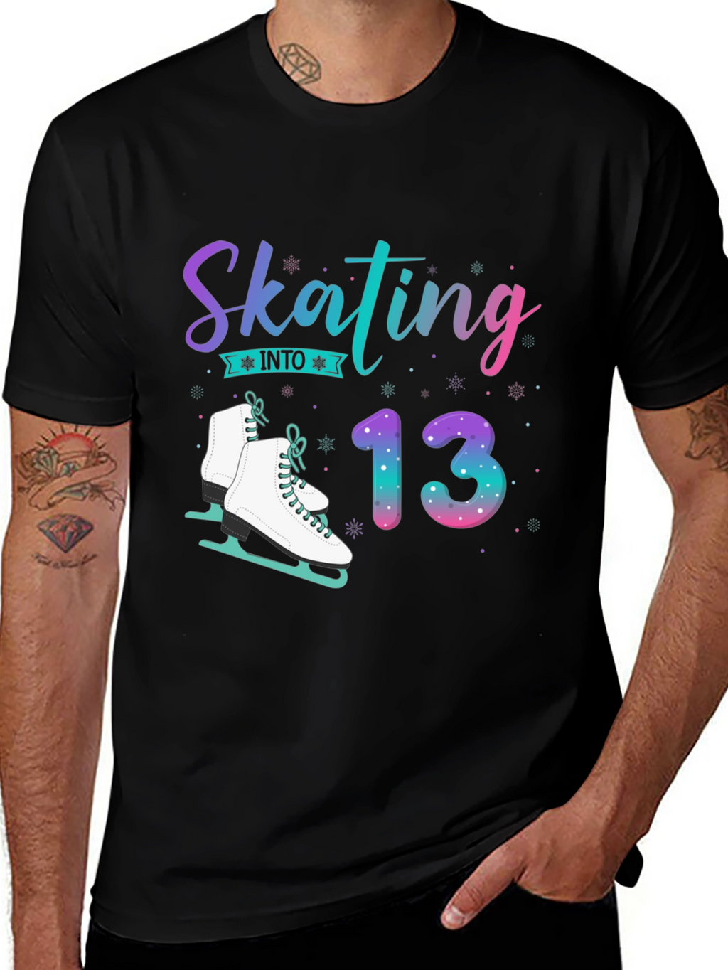 Skating Into 13 Birthday T-Shirt