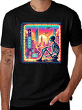 Retro Cyberpunk Skeleton T-Shirt