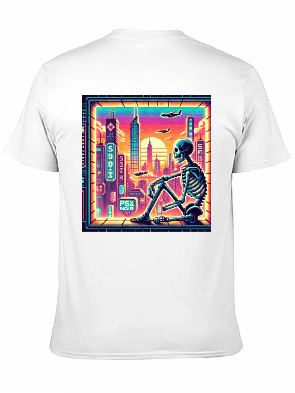 Retro Cyberpunk Skeleton T-Shirt