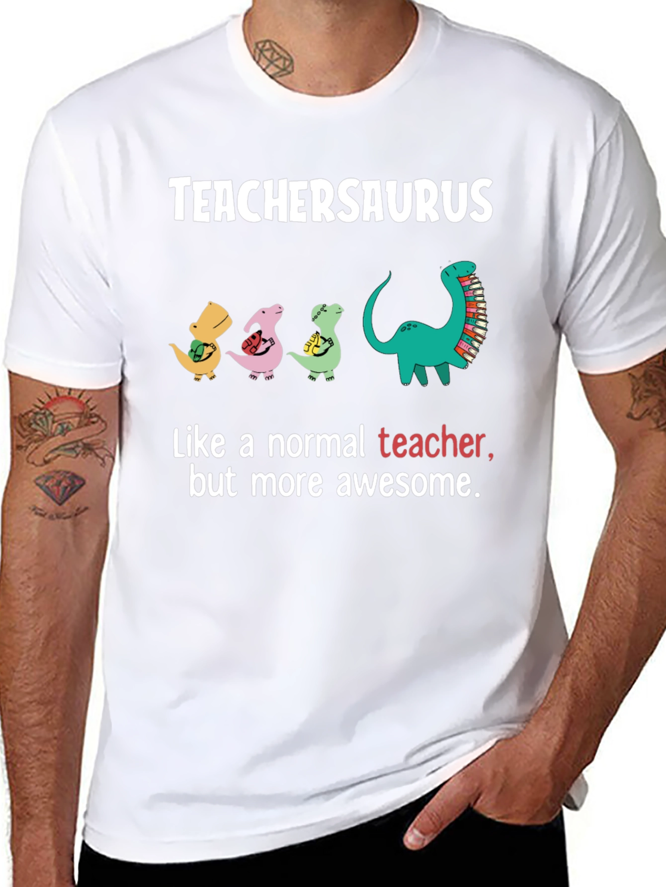 TeacherSaurus T-Shirt - Awesome Teacher Gift