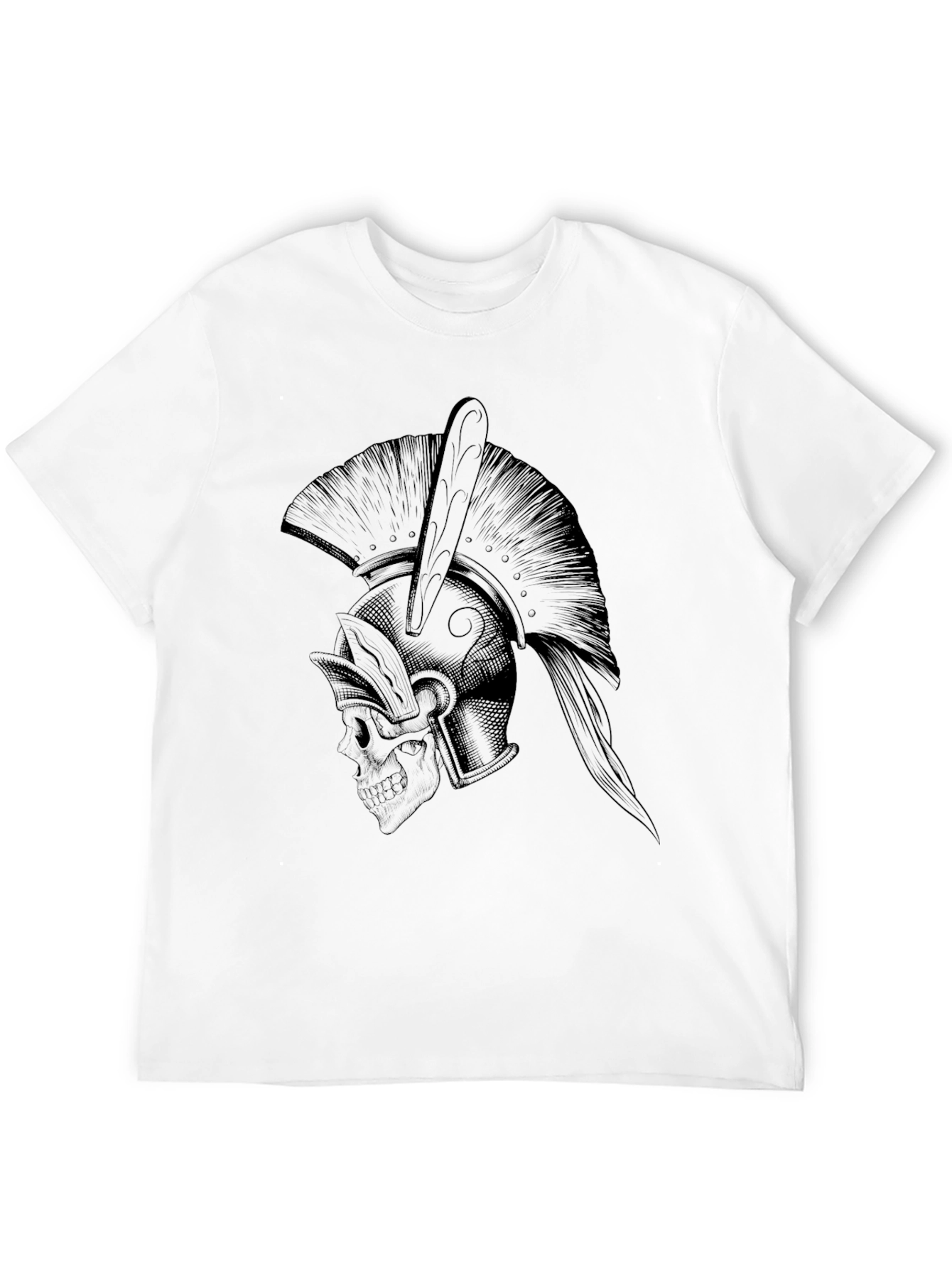 Spartan Skull Graphic Tee - Black
