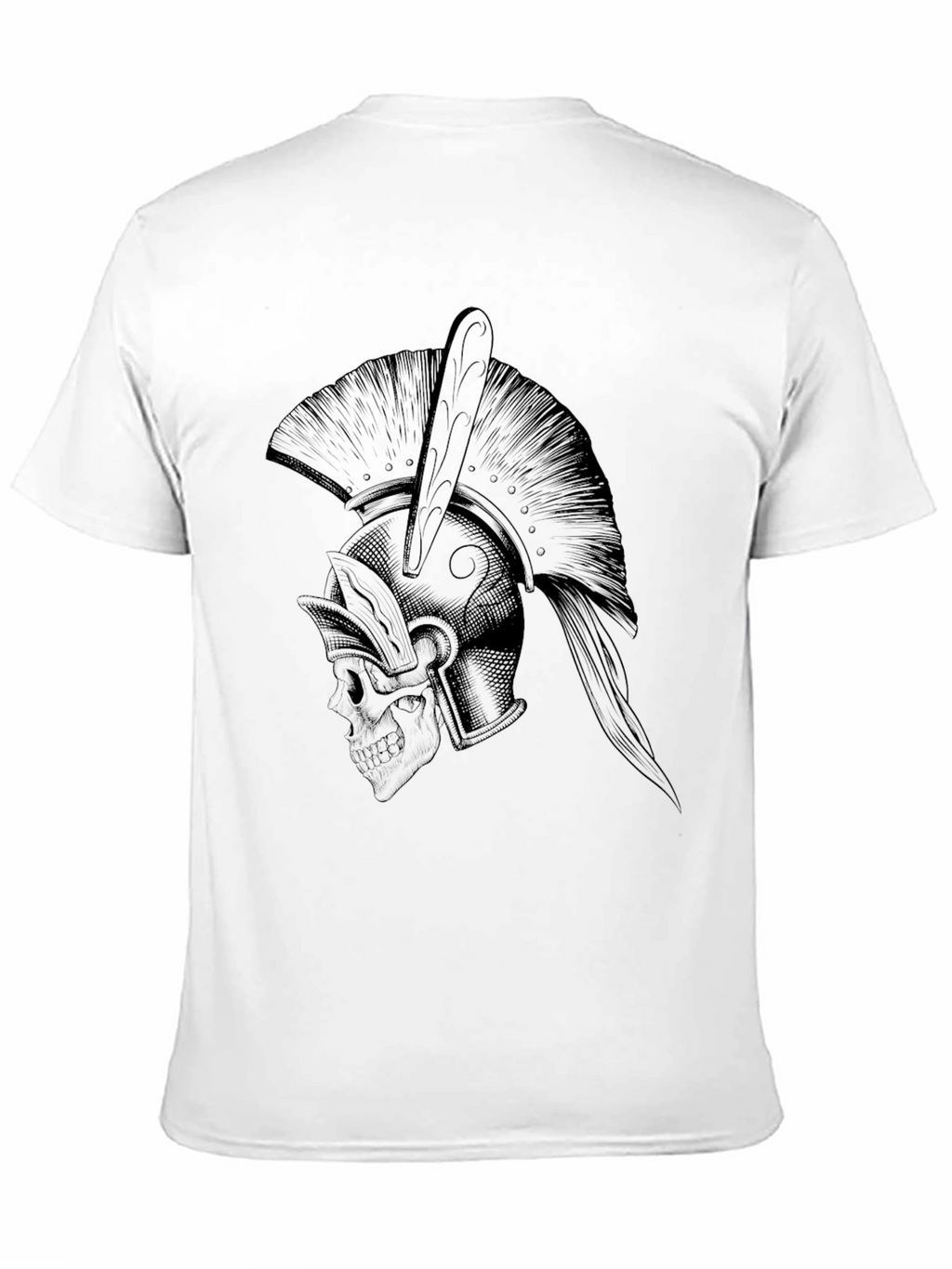 Spartan Skull Graphic Tee - Black