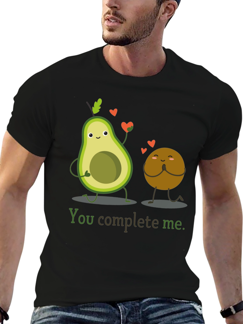 Avocado Love T-Shirt - You Complete Me Graphic Tee