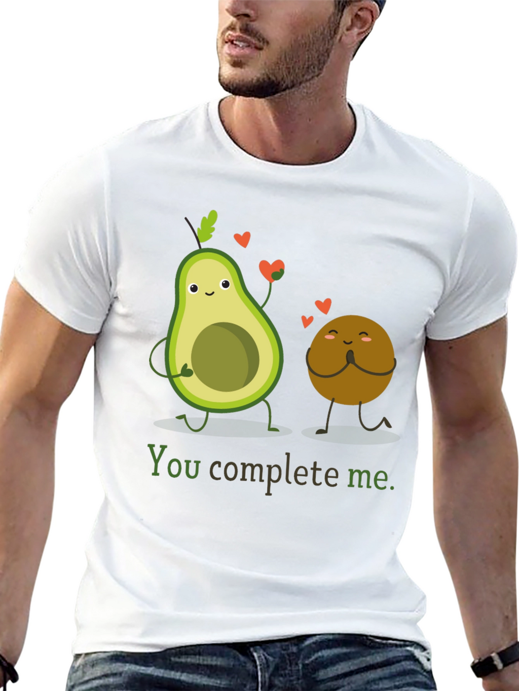 Avocado Love T-Shirt - You Complete Me Graphic Tee