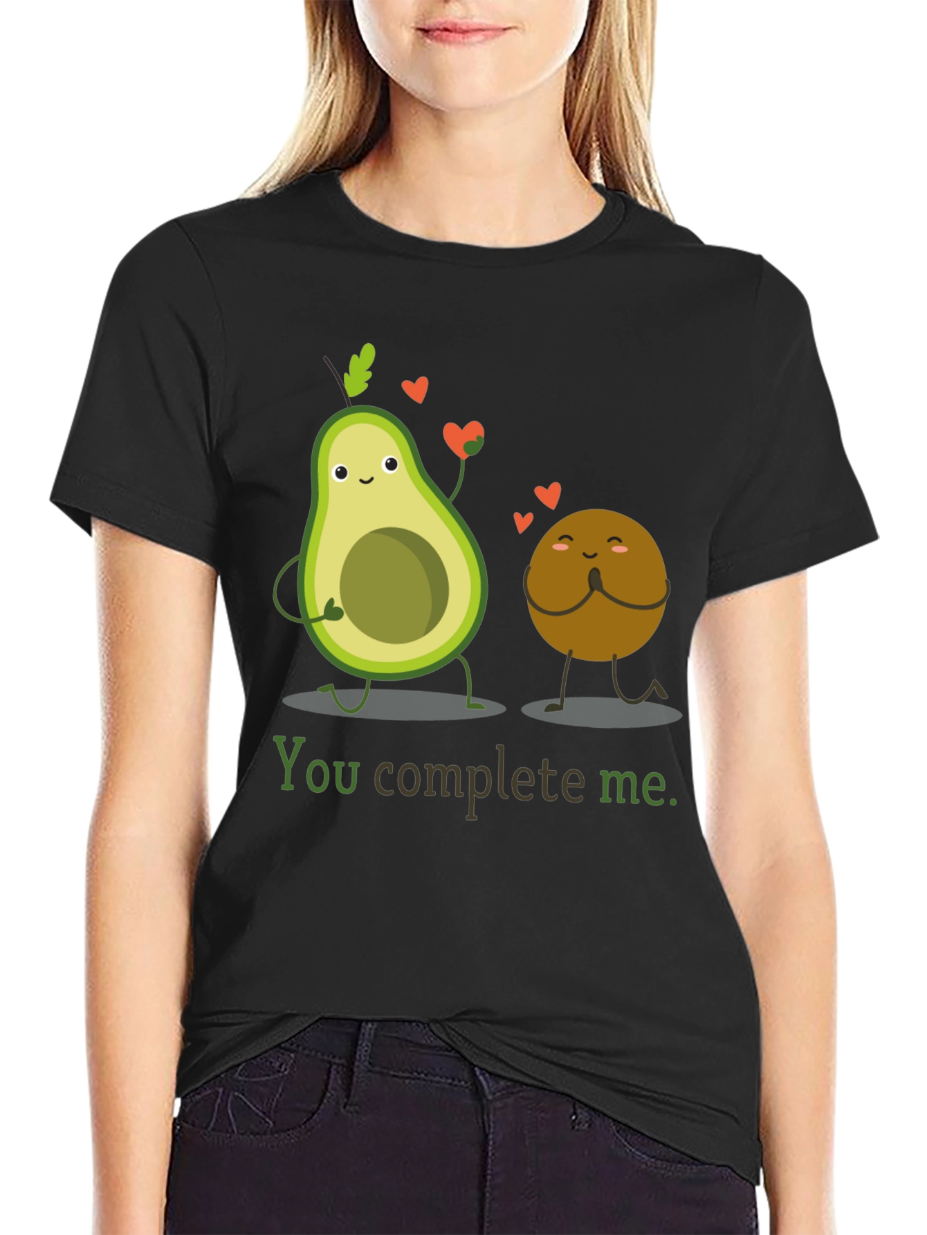 Avocado Love T-Shirt - You Complete Me Graphic Tee