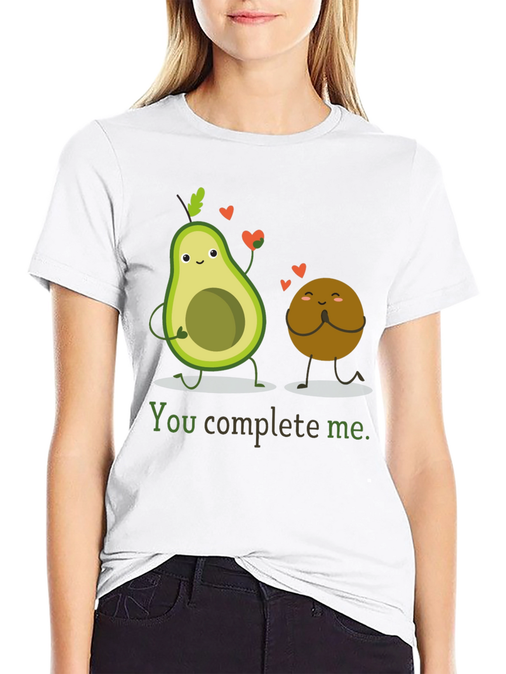 Avocado Love T-Shirt - You Complete Me Graphic Tee