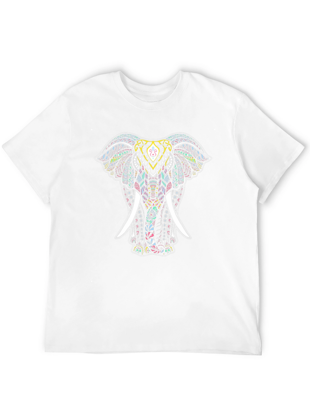 Elephant Mandala Graphic Tee - Stylish Mens T-Shirt
