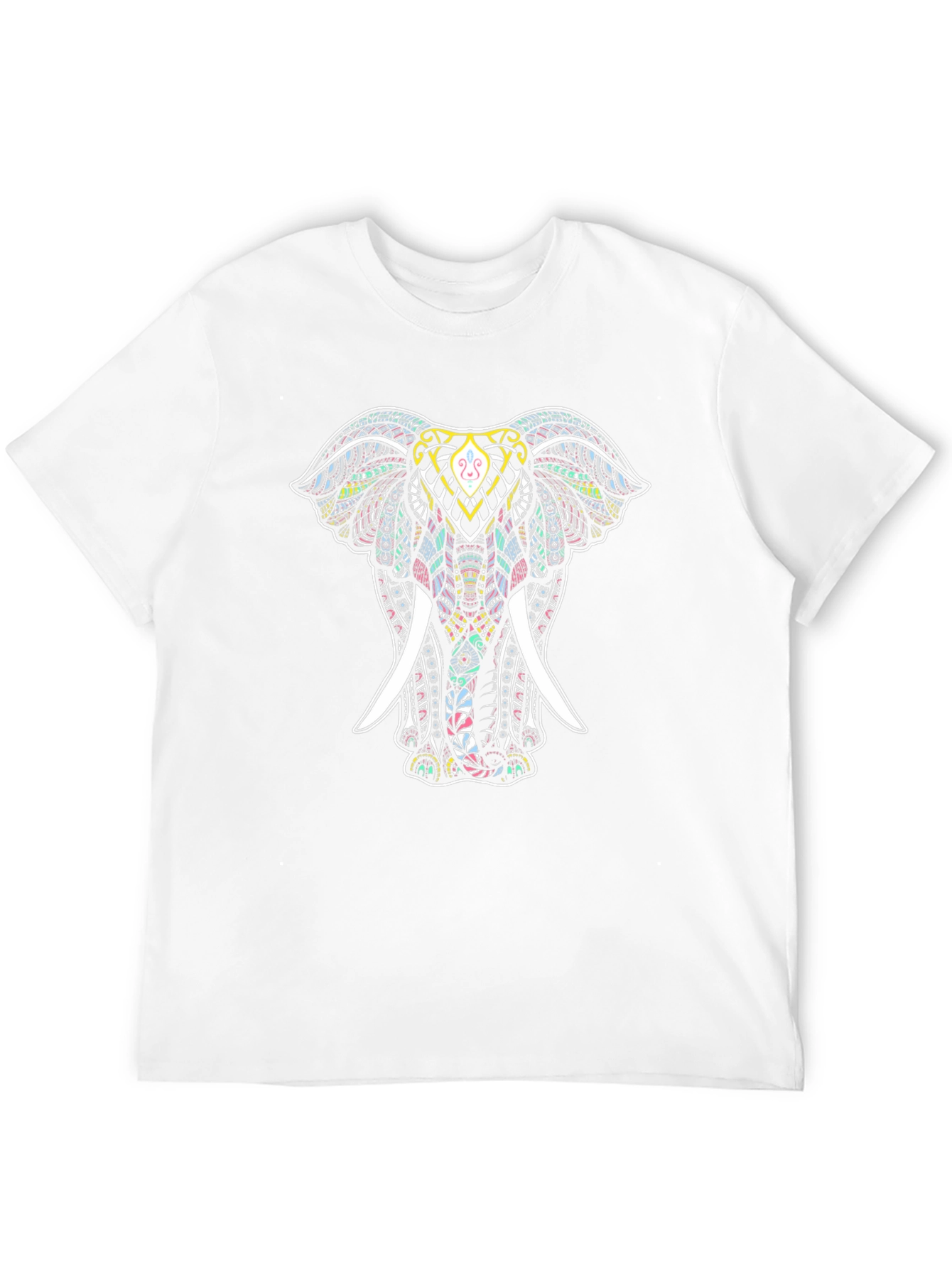 Elephant Mandala Graphic Tee - Stylish Mens T-Shirt