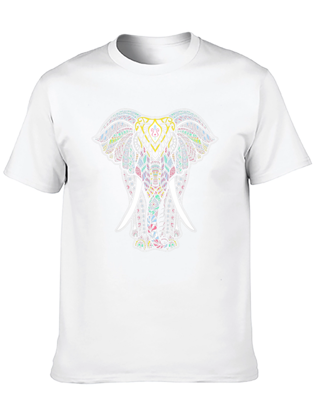 Elephant Mandala Graphic Tee - Stylish Mens T-Shirt