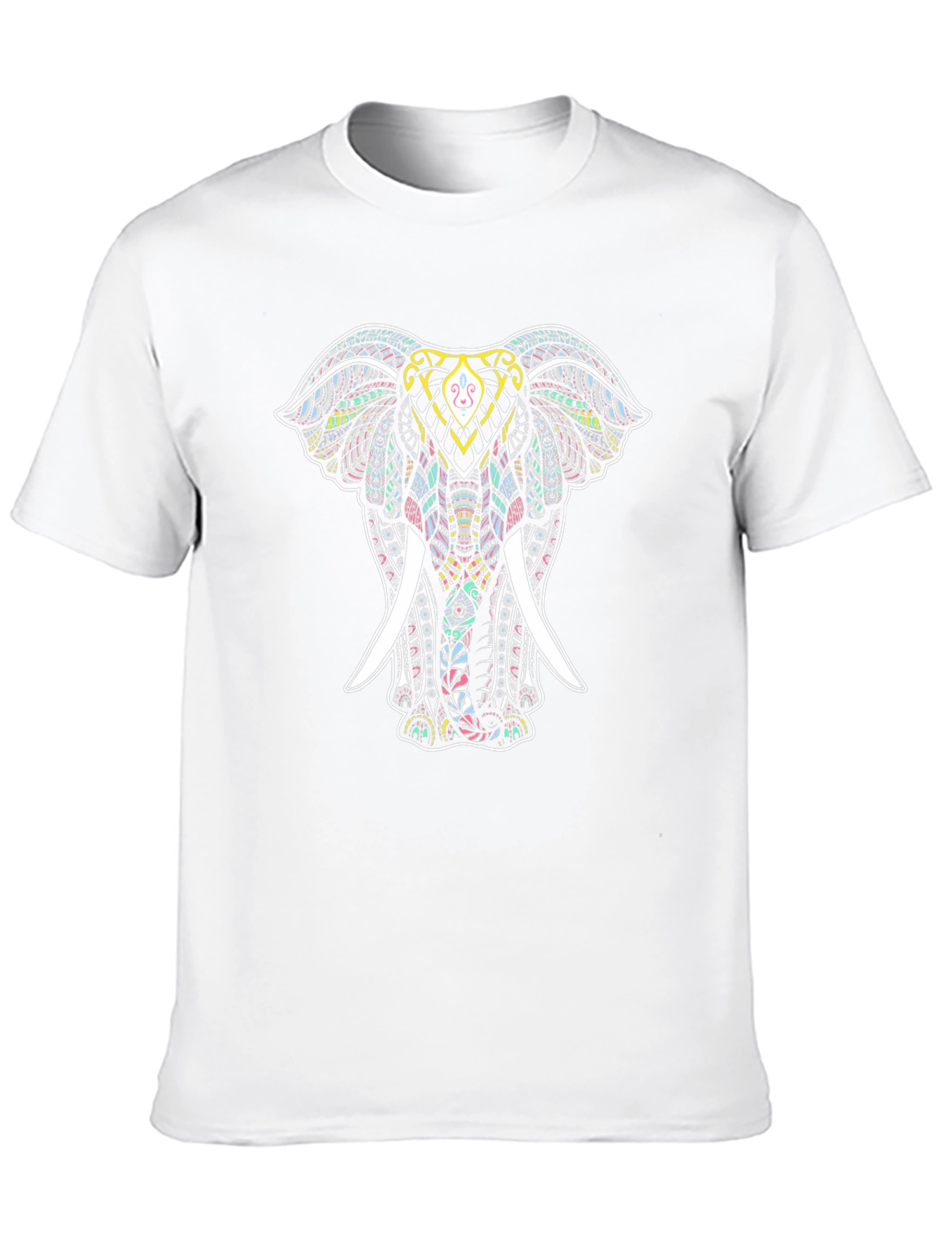 Elephant Mandala Graphic Tee - Stylish Mens T-Shirt