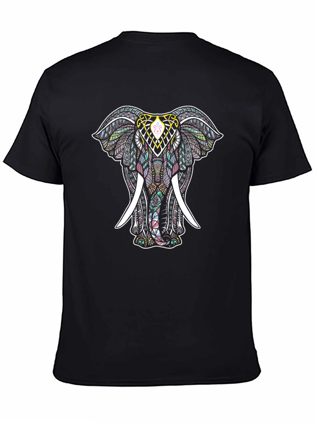 Elephant Mandala Graphic Tee - Stylish Mens T-Shirt