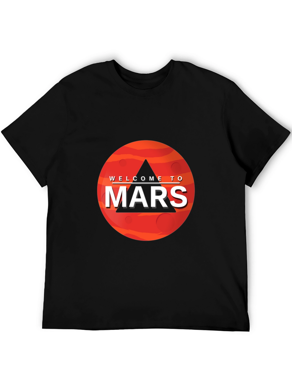 Welcome To Mars Graphic Tee - Space Adventure Shirt