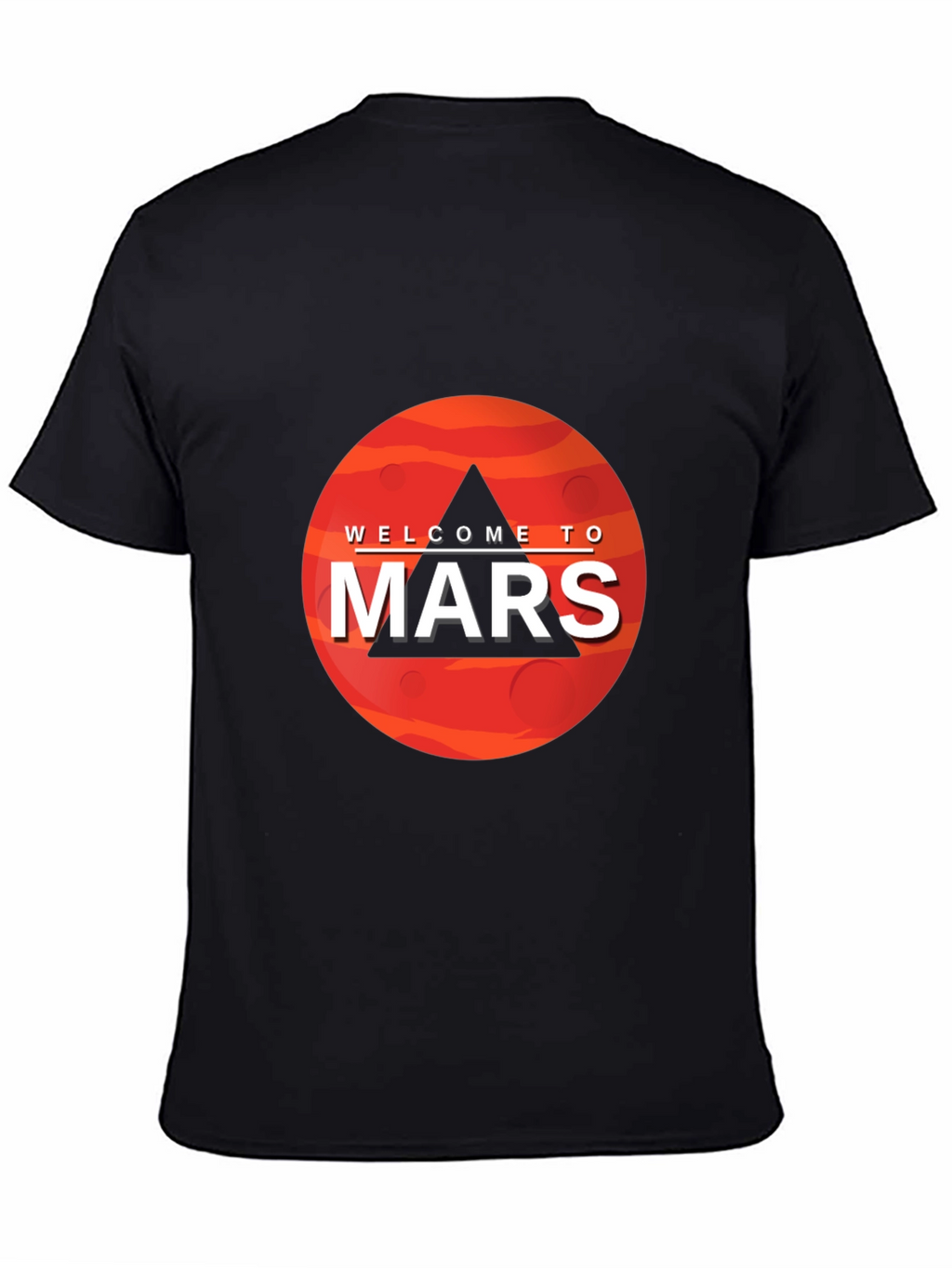 Welcome To Mars Graphic Tee - Space Adventure Shirt