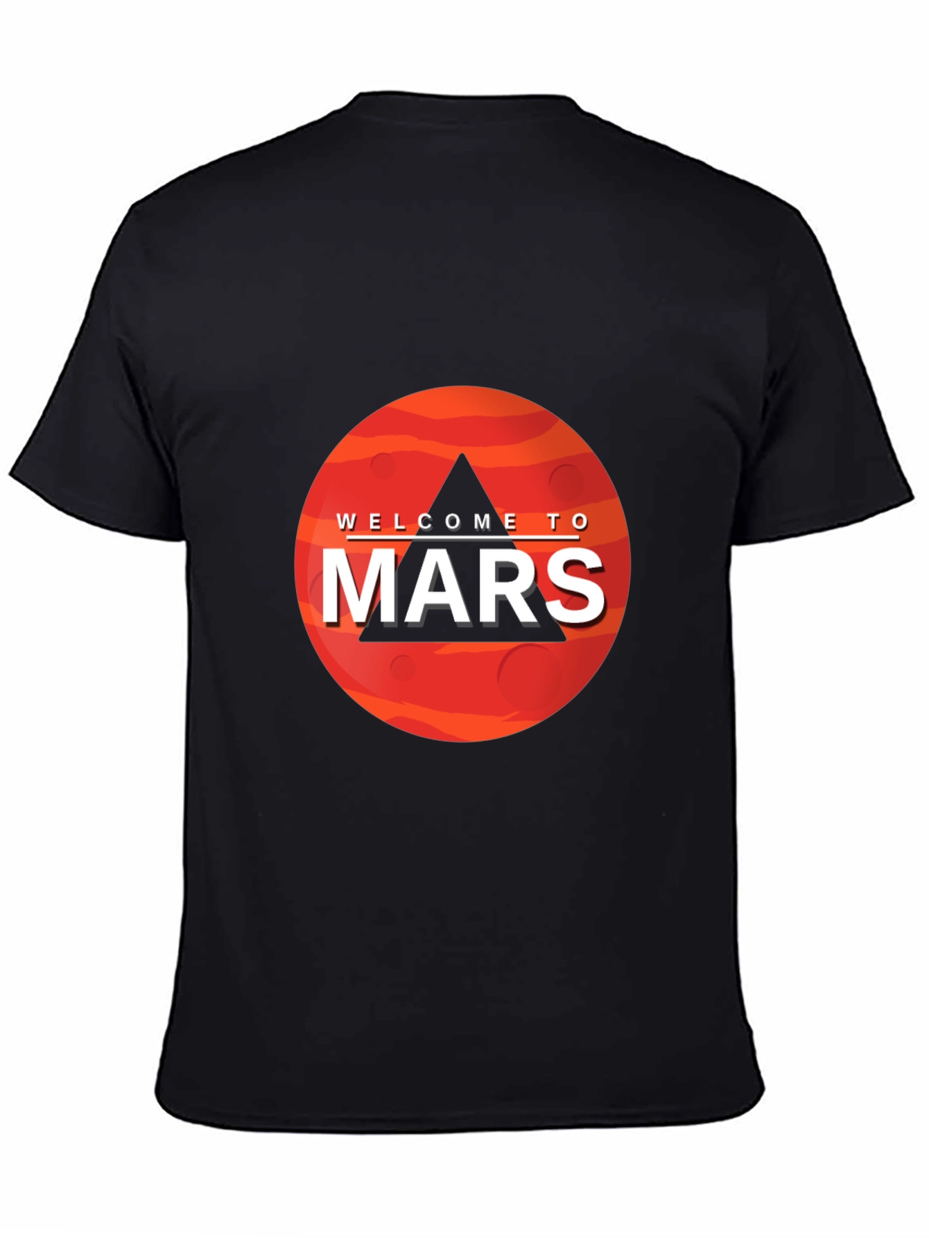 Welcome To Mars Graphic Tee - Space Adventure Shirt
