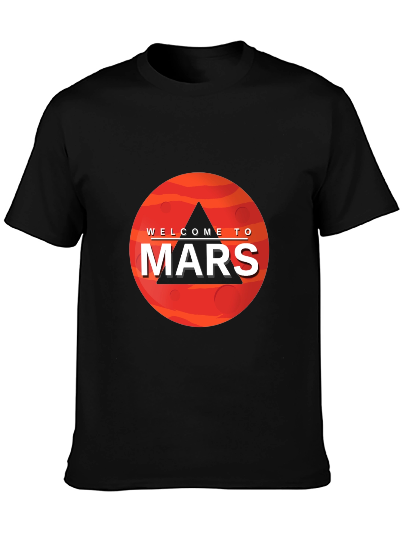 Welcome To Mars Graphic Tee - Space Adventure Shirt