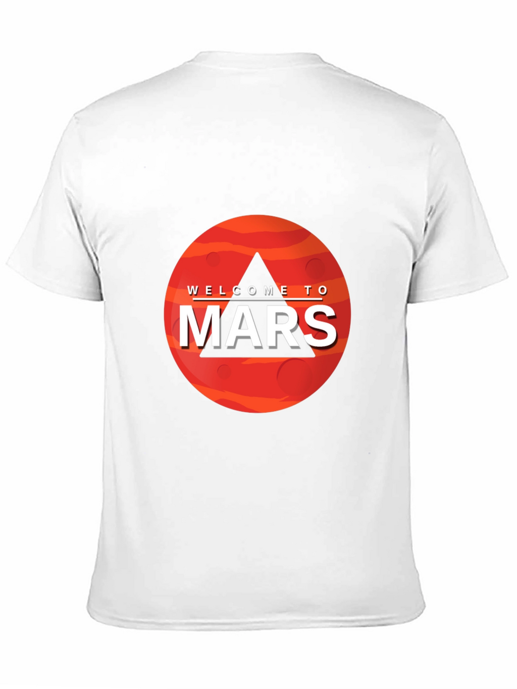 Welcome To Mars Graphic Tee - Space Adventure Shirt