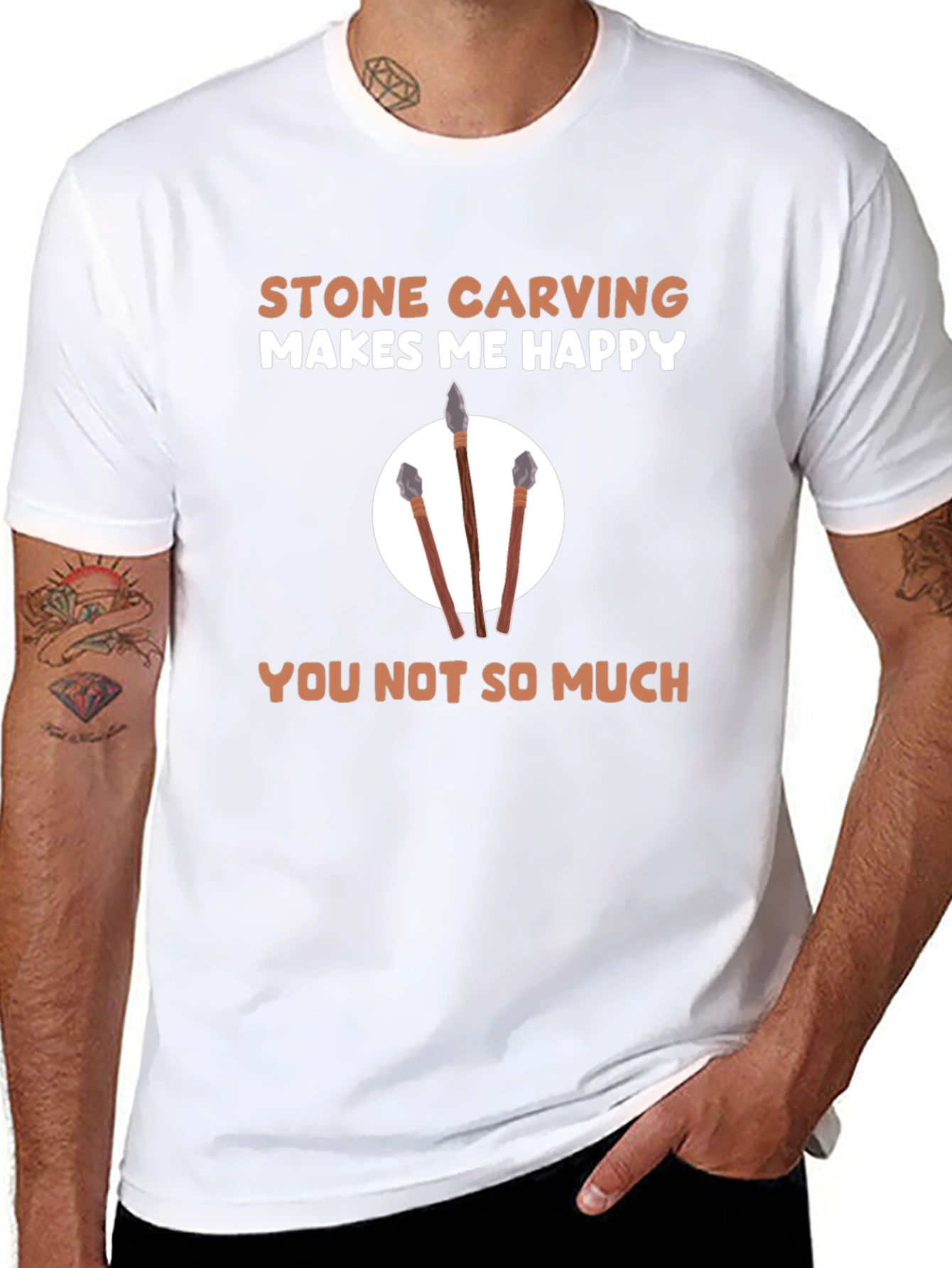 Stone Carving Makes Me Happy T-Shirt