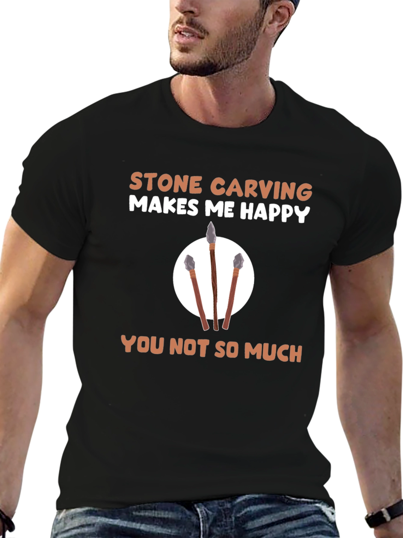 Stone Carving Makes Me Happy T-Shirt