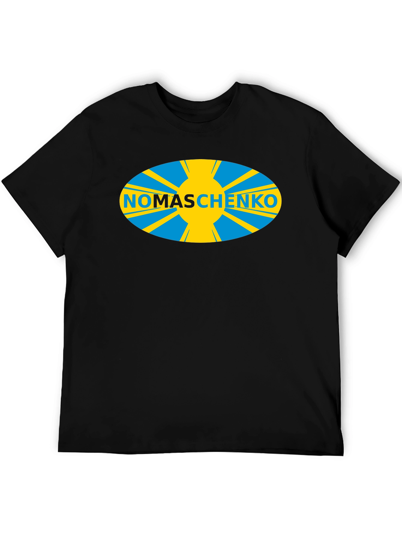Nomaschenko Graphic Tee - Stylish Black Cotton T-Shirt