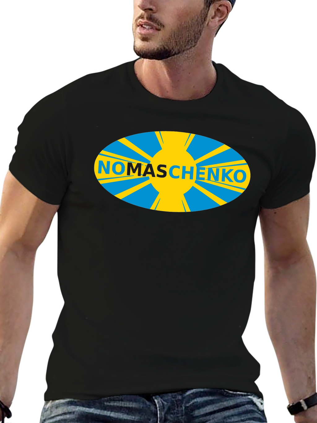 Nomaschenko Graphic Tee - Stylish Black Cotton T-Shirt
