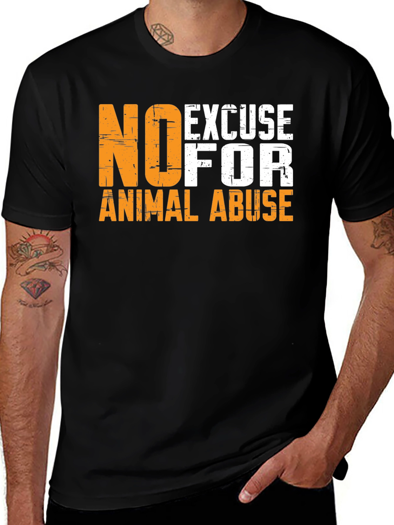 No Excuse for Animal Abuse Graphic Tee